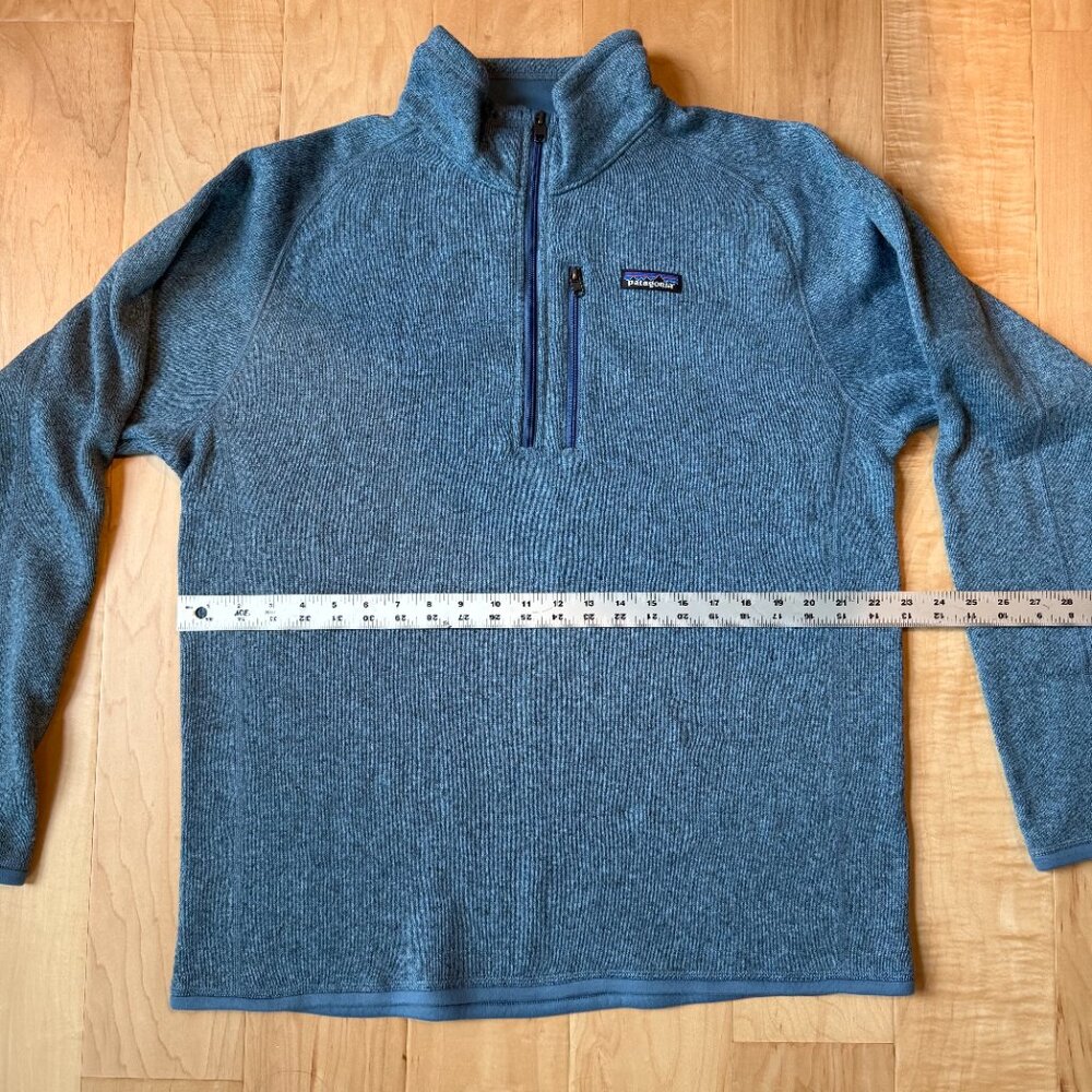 Patagonia Men’s L Better Sweater 1/4 Zip Fleece Pullover Blue Like New - Picture 5 of 5